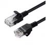 Microconnect V-UTP601S-plonas tinklo kabelis juodas 1 m Cat6 U/UTP (UTP)