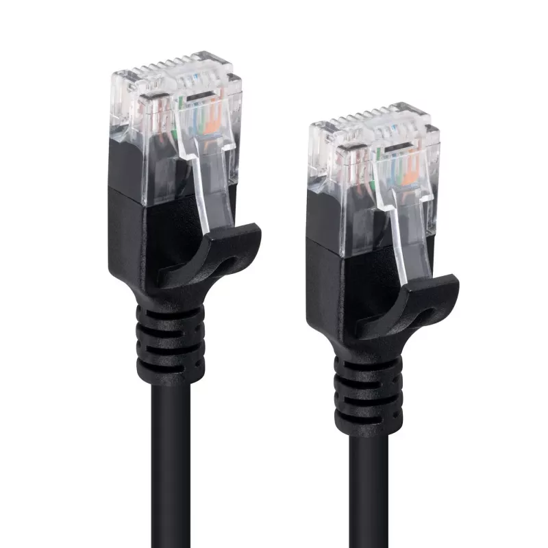 Microconnect V-UTP601S-plonas tinklo kabelis juodas 1 m Cat6 U/UTP (UTP)