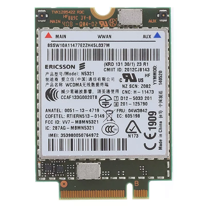 Lenovo 04W3842 nešiojamojo kompiuterio atsarginė dalis WLAN kortelė