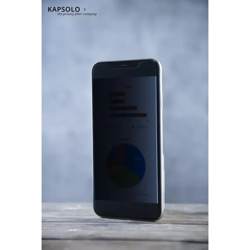 Privatumo ekrano apsauga Kapsolo, skirta iPhone 13 Pro Max — dvipusė lipni, 6,7 colio (17 cm), 3H kietumas, 63 % šviesos pralaidumas