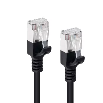 Microconnect V-FTP6A03S-plonas tinklo kabelis juodas 3 m Cat6a U/FTP (STP)