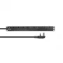 Lanview LVR-3MUK-SPD-UK8 maitinimo paskirstymo įrenginys (PDU) 8 AC lizdai (-ų) 1.4U Juodas