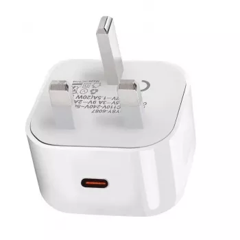 eSTUFF namų įkroviklis USB-C PD 3A 20W, JK kištukas - Balta