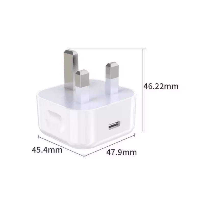 eSTUFF namų įkroviklis USB-C PD 3A 20W, JK kištukas - Balta