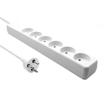 Microconnect MC-GRU0607DKW maitinimo ilgintuvas 7 m 6 kintamosios srovės lizdų vidaus baltas