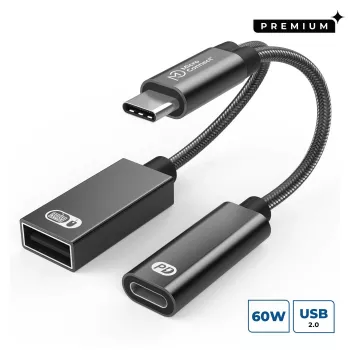 Vaizdo kabelio adapteris Microconnect MC-USBC-CFAF 0,13 m, kištukas–lizdas