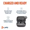 HP Poly Voyager Free 60 UC Carbon Juoda Ausinės +BT700 USB-C Adapteris +Pagrindinis Įkrovimo Dėklas