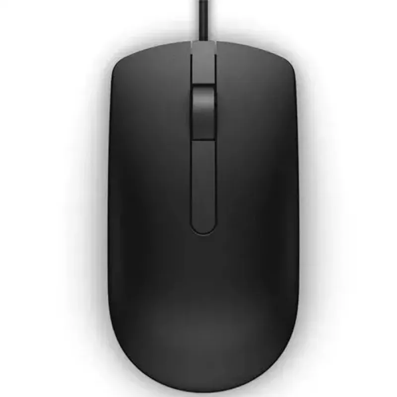 DELL MS116 pelė, skirta biurui, abiem rankoms tinkama, USB Type-A, optinė, 1000 DPI