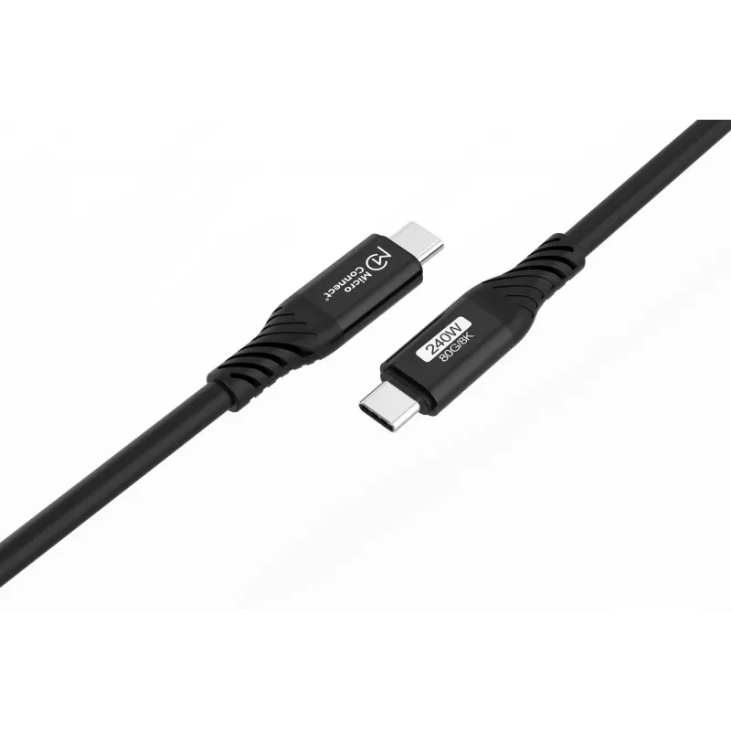Microconnect USB4CC1-240W-80GBPS USB kabelis USB4 Gen 3x2 1 m USB C juodas
