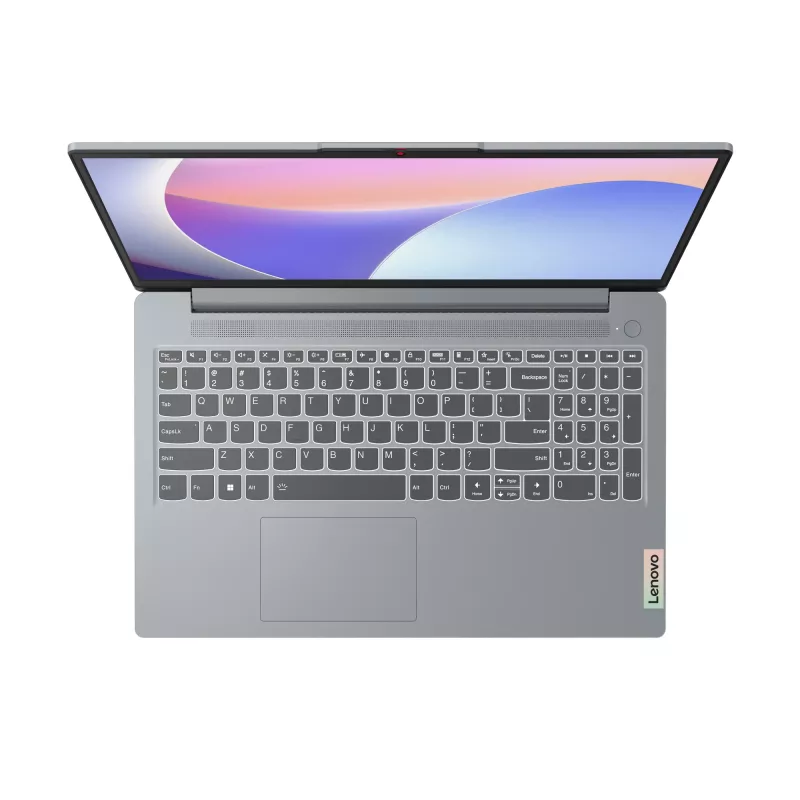 Nešiojamasis kompiuteris Lenovo IdeaPad plonas 3 15IAH8 — Intel Core i5-12450H, 15.6 col. FHD, 8 GB LPDDR5, 512 GB SSD, Wi‑Fi 6, Windows 11 Home, pilkas