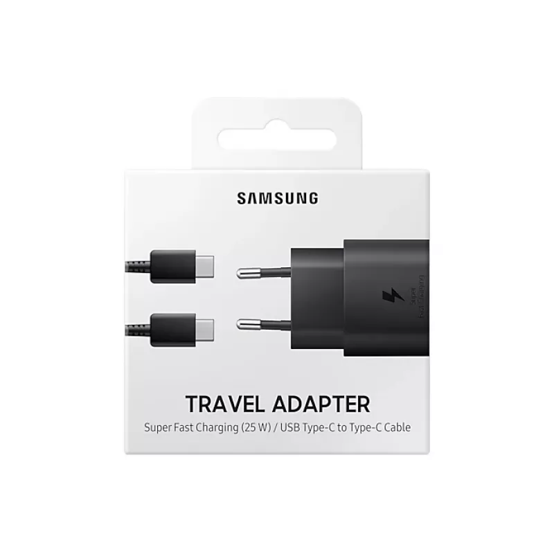 Samsung EP-TA800NBEG maitinimo adapteris Vidaus / lauko 25 W Juoda