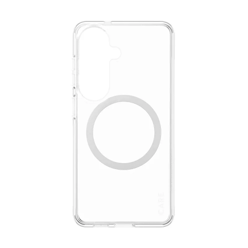 PanzerGlass CARE™ Urban Explorer dėklas Samsung Galaxy S26 — Skaidrus dangtelis su baltos spalvos Qi palaikymu