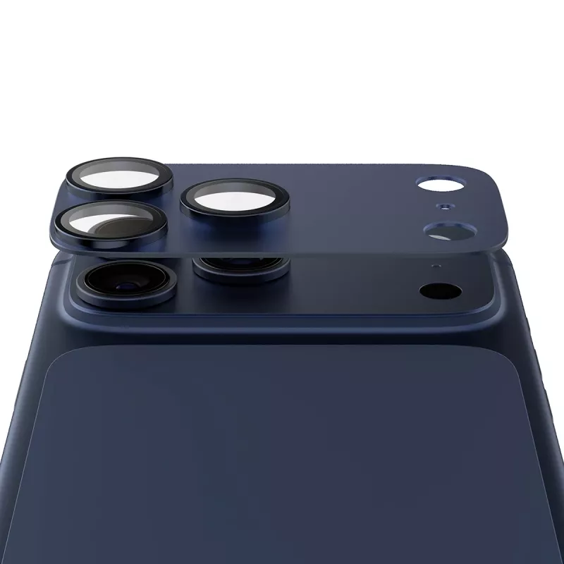 Kameros apsauga PanzerGlass Fender Deep Blue, skirta iPhone 17 Pro Max, silikoninė, atspari įbrėžimams ir smūgiams
