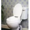 Aukštai pakeliamas tualeto sėdynės aukštinimas PDS CARE AR-115 AT51202, baltas, reguliuojamas aukštis 150 mm, užrakinamas, maksimali apkrova 180 kg