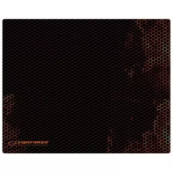 Pelės kilimėlis ESPERANZA EGP101R — žaidimams skirtas poliesteris, dydis S 250×200×2 mm, neslystanti apačia, oranžinio rašto paviršius