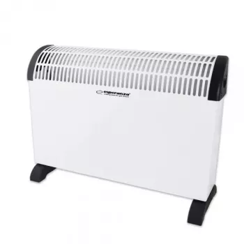 Konvekcinis elektrinis patalpų šildytuvas ESPERANZA EHH008 — 2000 W, 3 galios lygiai, reguliuojamas termostatas, balta