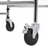 Reabilitacinis aukštas vaikštynėlis ActionMed B200AM — stovėjimo atrama su sėdyne, 4 ratai, reguliuojamas aukštis 100–125 cm, maks. apkrova 120 kg, rėmo plotis 65 cm