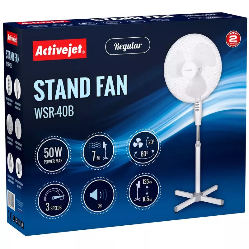 Buitinis ventiliatorius su mentėmis Activejet Regular WSR-40B