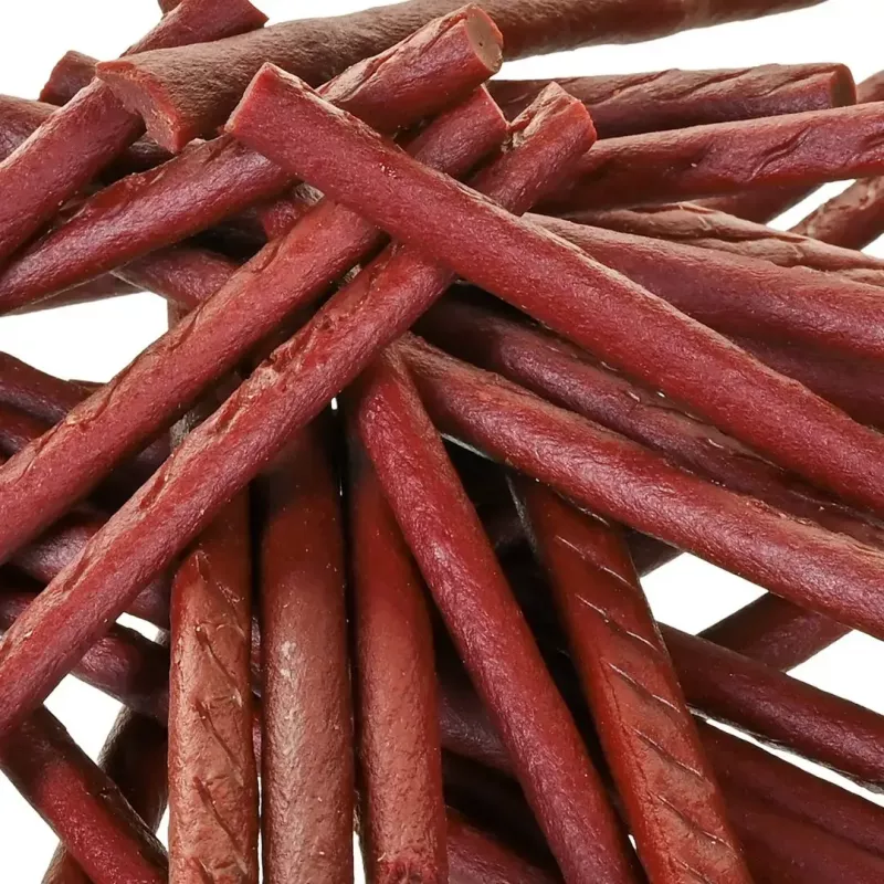 Šunų skanėstas PETITTO minkšti jautienos lazdelės 500 g — dresavimo skanėstai, jautienos skonio, be grūdų, suaugusiems šunims
