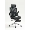 Ergonominė biuro kėdė ActiveJet YK848 — tinklinė sėdynė ir atlošas, juoda, atlošas 50,5×57 cm, sėdynės plotis 48,5 cm