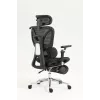Ergonominė biuro kėdė ActiveJet YK848 — tinklinė sėdynė ir atlošas, juoda, atlošas 50,5×57 cm, sėdynės plotis 48,5 cm