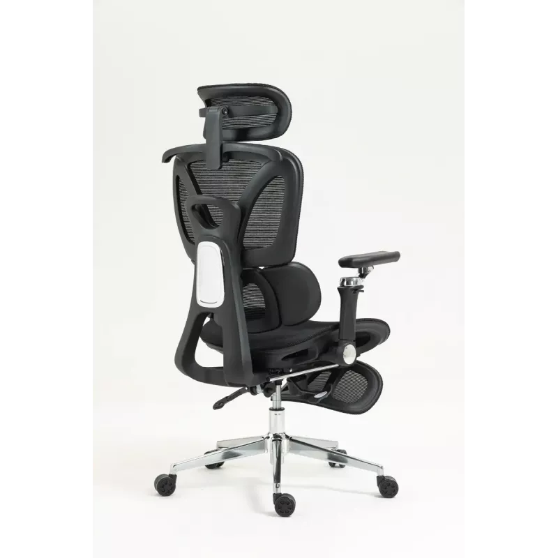 Ergonominė biuro kėdė ActiveJet YK848 — tinklinė sėdynė ir atlošas, juoda, atlošas 50,5×57 cm, sėdynės plotis 48,5 cm