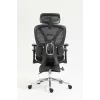 Ergonominė biuro kėdė ActiveJet YK848 — tinklinė sėdynė ir atlošas, juoda, atlošas 50,5×57 cm, sėdynės plotis 48,5 cm