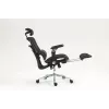 Ergonominė biuro kėdė ActiveJet YK848 — tinklinė sėdynė ir atlošas, juoda, atlošas 50,5×57 cm, sėdynės plotis 48,5 cm