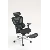 Ergonominė biuro kėdė ActiveJet YK848 — tinklinė sėdynė ir atlošas, juoda, atlošas 50,5×57 cm, sėdynės plotis 48,5 cm