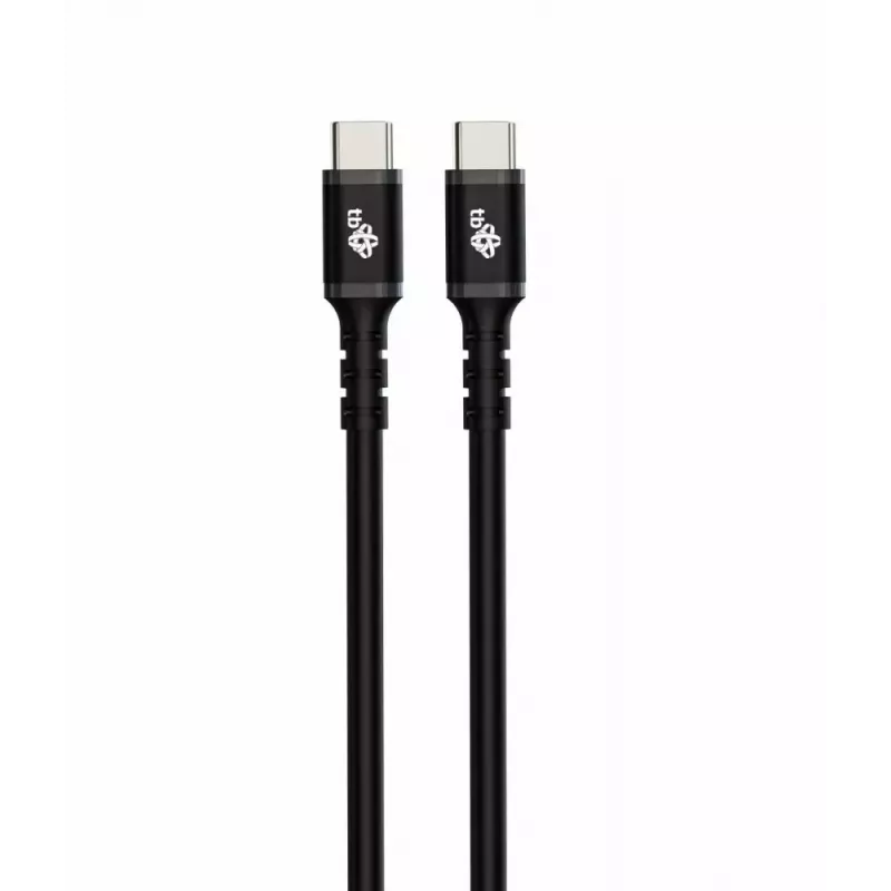 USB-C laidas TB AKTBXKUCC2SI10B, 1 m, silikoninė apvalkalas, juodas