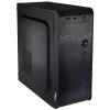 PC korpusas Akyga AK939BL Midi Tower — ATX/Micro-ATX palaikymas, 3×3,5 colio + 3×2,5 colio nišos, GPU iki 385 mm, USB 2.0