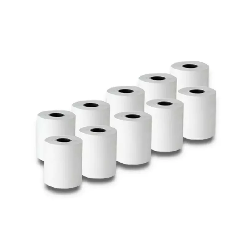 Terminis kvitų rulonas QOLTEC 57 x 30 mm 55 g/m² be BPA, šerdis 17 mm, 10 vnt.