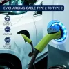 Elektrinio automobilio įkrovimo laidas Qoltec 52474 Type 2 22 kW 5 m