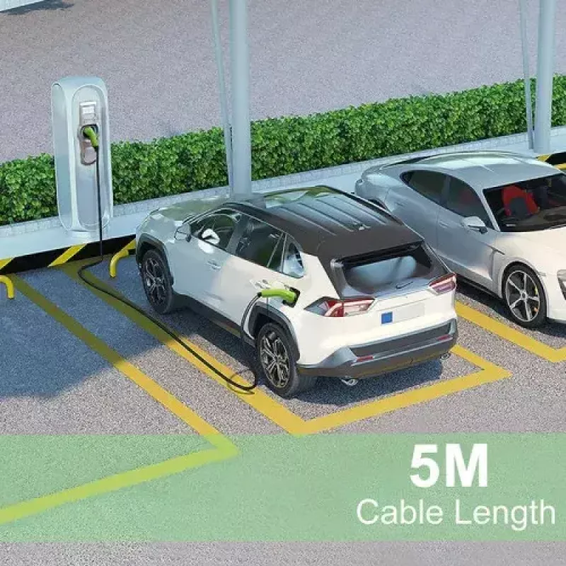 Elektrinio automobilio įkrovimo laidas Qoltec 52474 Type 2 22 kW 5 m