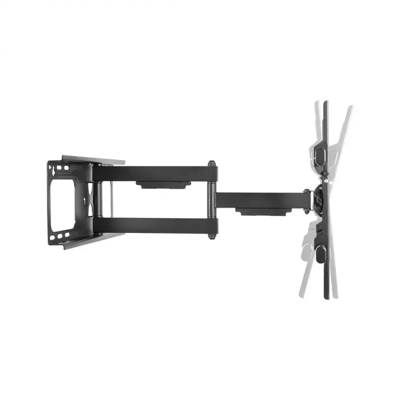 TV sieninis laikiklis Cabletech LEC-UCH0205, skirtas 37–70 colių ekranams, VESA 600x400, apkrova 60 kg, juodas