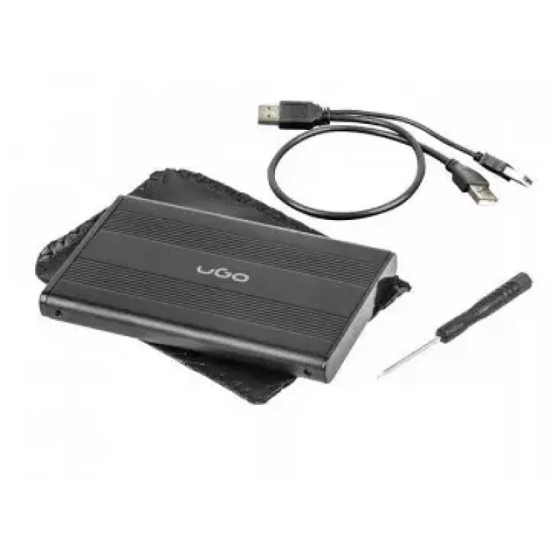HDD/SSD korpusas uGo Marapi S120 Juoda 2.5 col.