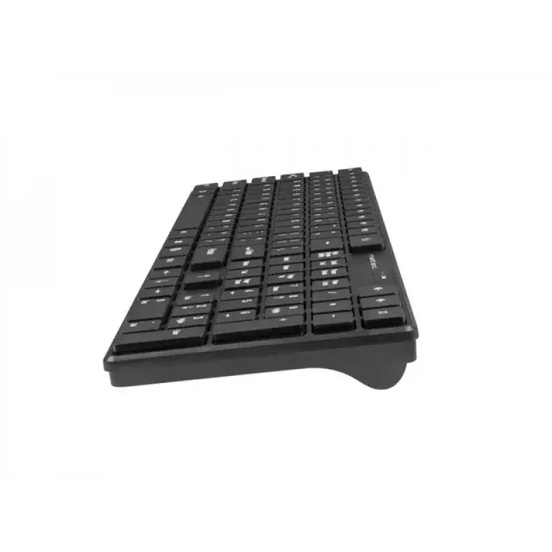 Belaidis klaviatūros ir pelės rinkinys NATEC Stingray NZB-1440 — RF belaidis, pilno dydžio 108 mygtukų QWERTY, JAV anglų, juodas