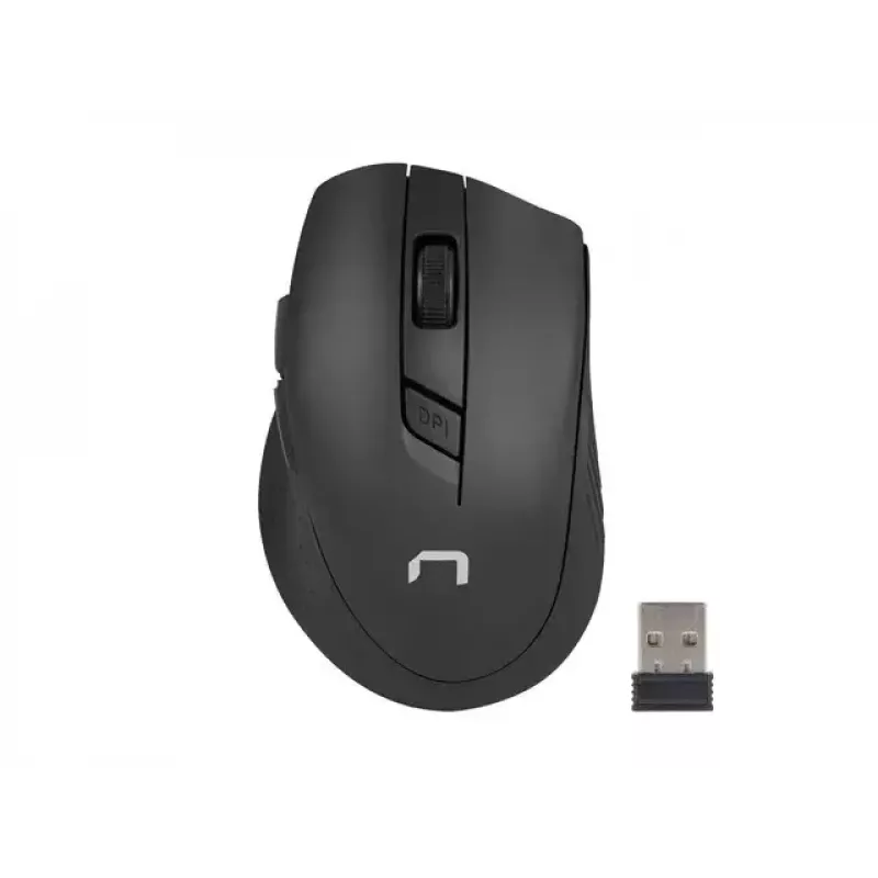 Belaidis klaviatūros ir pelės rinkinys NATEC Stingray NZB-1440 — RF belaidis, pilno dydžio 108 mygtukų QWERTY, JAV anglų, juodas