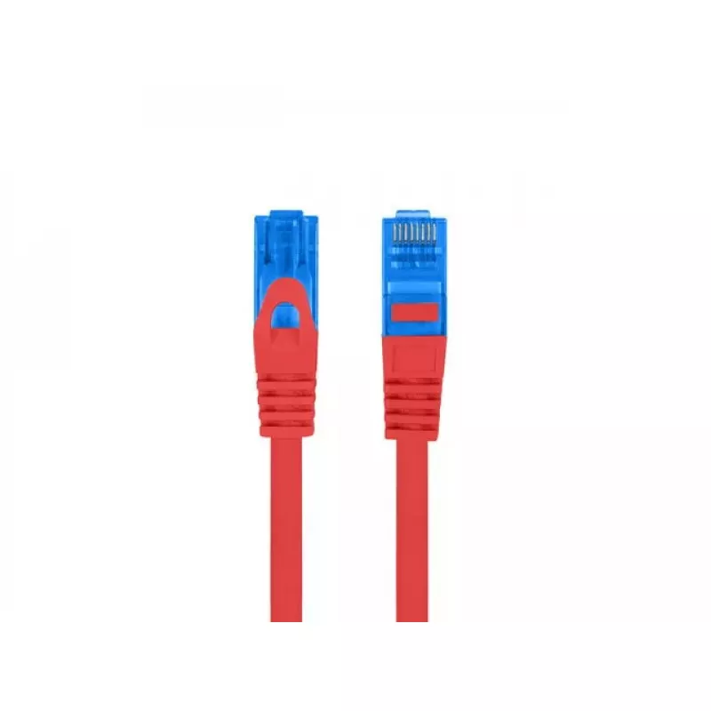 LANBERG RJ-45 Cat6a pataisų kabelis PCF6A-10CC-0100-R, 1 m, S/FTP, CCA, LSZH, raudonas