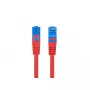 LANBERG RJ-45 Cat6a pataisų kabelis PCF6A-10CC-0100-R, 1 m, S/FTP, CCA, LSZH, raudonas