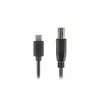 USB 2.0 laidas LANBERG CA-USBA-13CC-0030-BK — USB B į USB C, 3 m, juodas