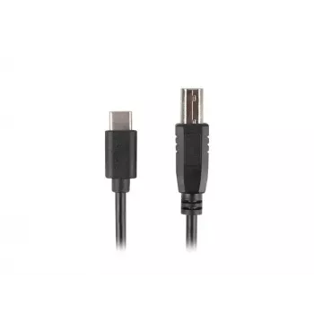 USB 2.0 laidas LANBERG CA-USBA-13CC-0030-BK — USB B į USB C, 3 m, juodas