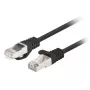 Tinklo laidas Lanberg PCF6-20CC-0025-BK RJ-45 Cat6 0,25 m juodas