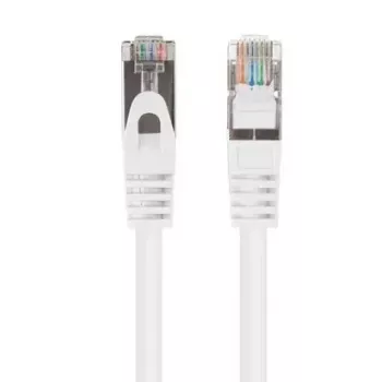 Ethernet komutacinis kabelis LANBERG PCF6-20CC-0100-W Cat6 U/UTP 1 m, CCA laidininkas, 250 MHz, baltas