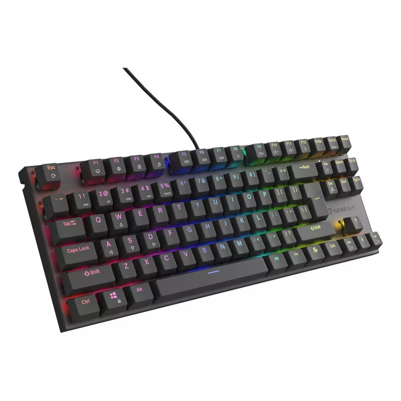 GENESIS Thor 303 TKL klaviatūra Žaidimų USB QWERTY US English Juoda