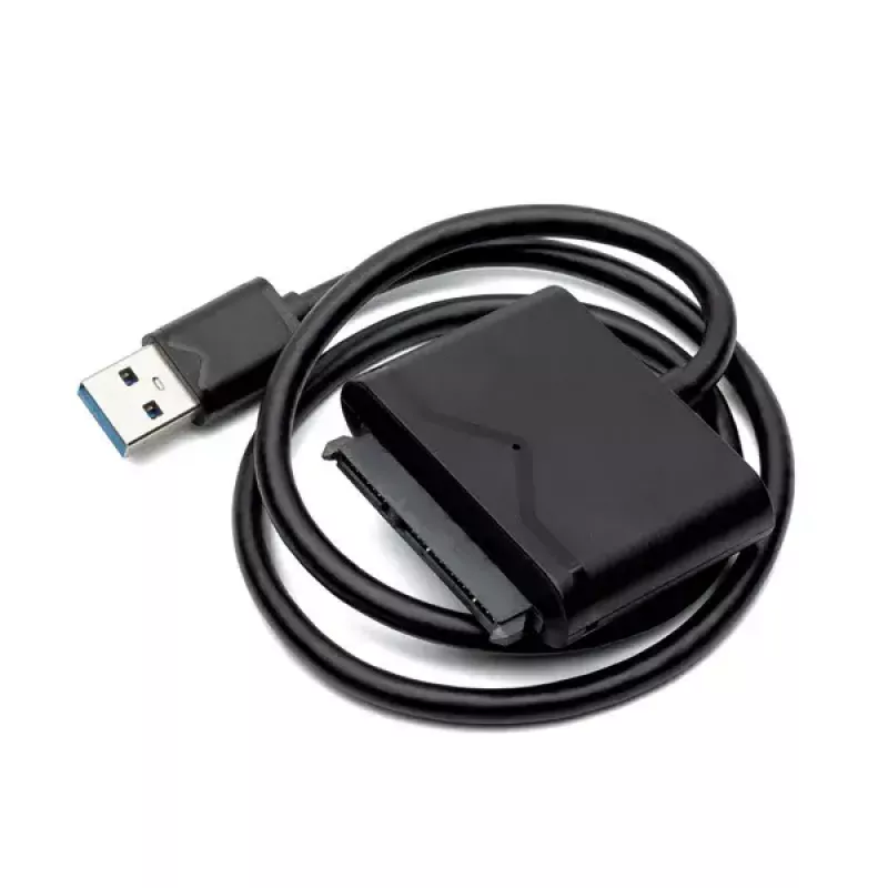 SAVIO SATA III adapteris AK-39 — USB 3.0 į SATA III 3,5/2,5 col. diskams, 0,5 m laidas, 10 Gbit/s, juodas