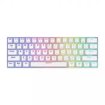 Savio WHITEOUT X2 RED žaidimų klaviatūra USB QWERTY mechaninė 61 klavišas