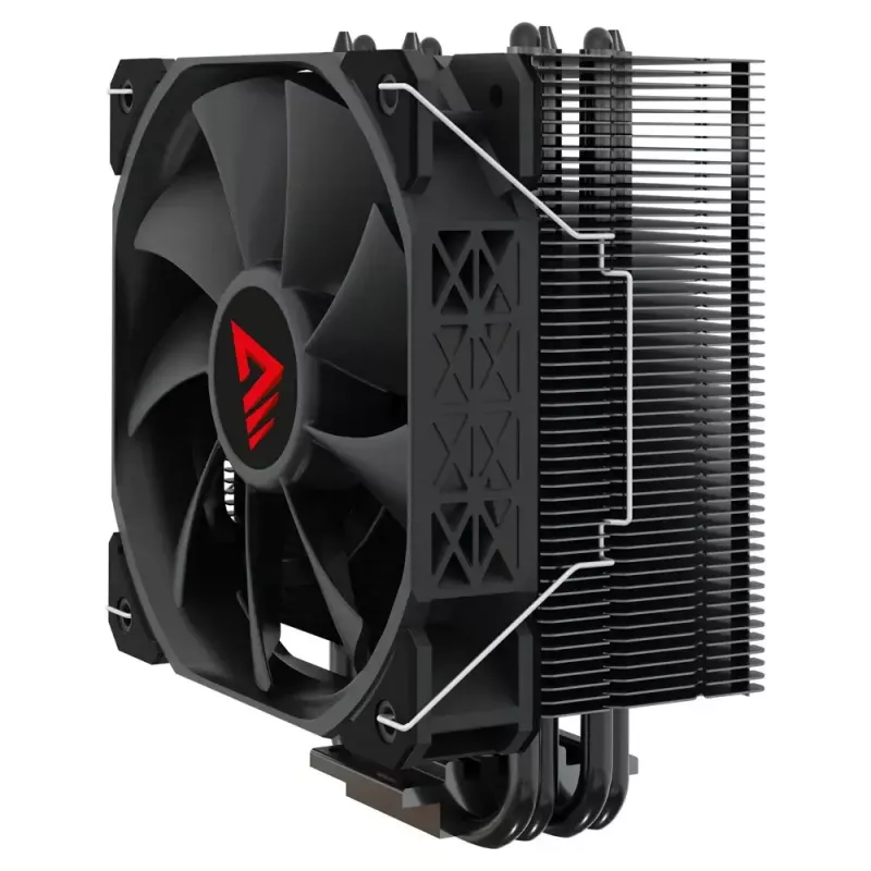CPU oro aušintuvas SAVIO Vortex X2 Juoda – 120 mm ventiliatorius, 157 mm aukštis, PWM, suderinamas su LGA 2066