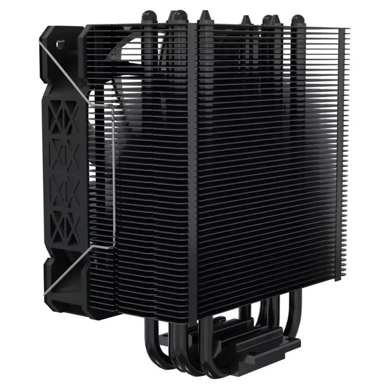 CPU oro aušintuvas SAVIO Vortex X2 Juoda – 120 mm ventiliatorius, 157 mm aukštis, PWM, suderinamas su LGA 2066