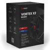 CPU oro aušintuvas SAVIO Vortex X2 Juoda – 120 mm ventiliatorius, 157 mm aukštis, PWM, suderinamas su LGA 2066